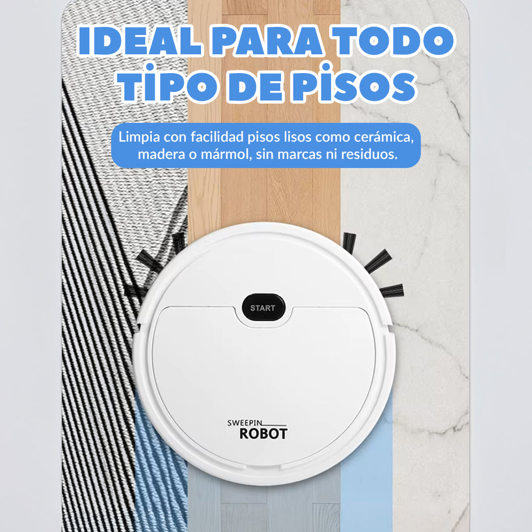 Barredora Robot 3 en 1 | Barre, aspira y trapea
